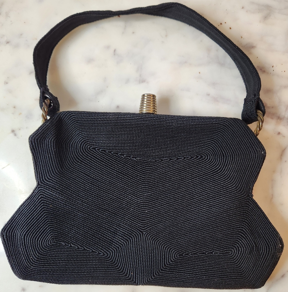 Vintage | Corde Black 1942 Handbag | Rare
